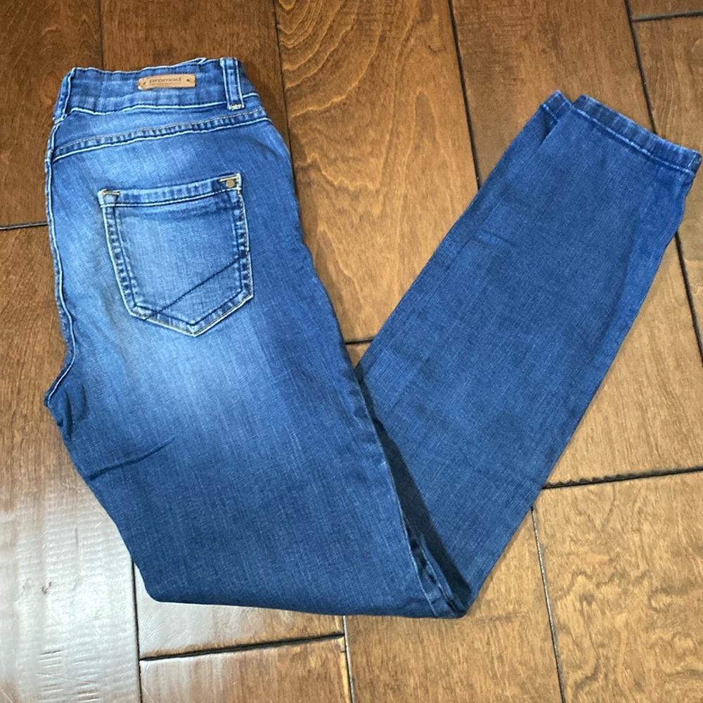 ProMod Boutique Francaise - Distressed Medium Wash Denim Blue Jeans - Size 4